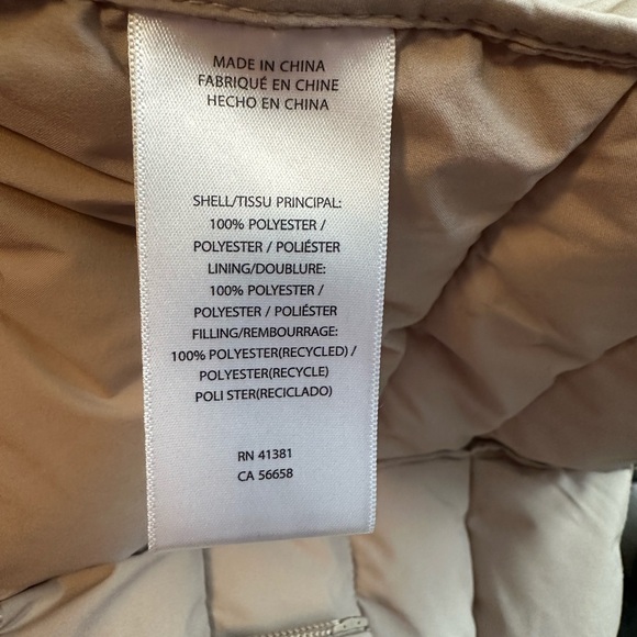 Ralph Lauren Light Tan Puffer Coat - Picture 4 of 5